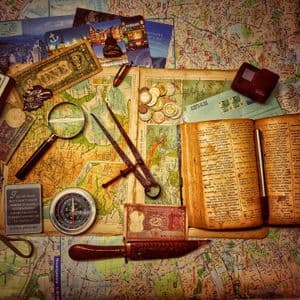 A treasure map and needed tools to chart a course